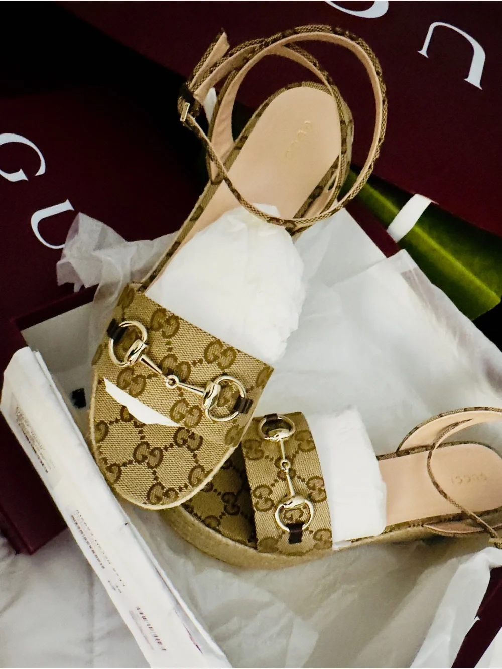 Gucci GG Monogram (Wedge-Plataformas)